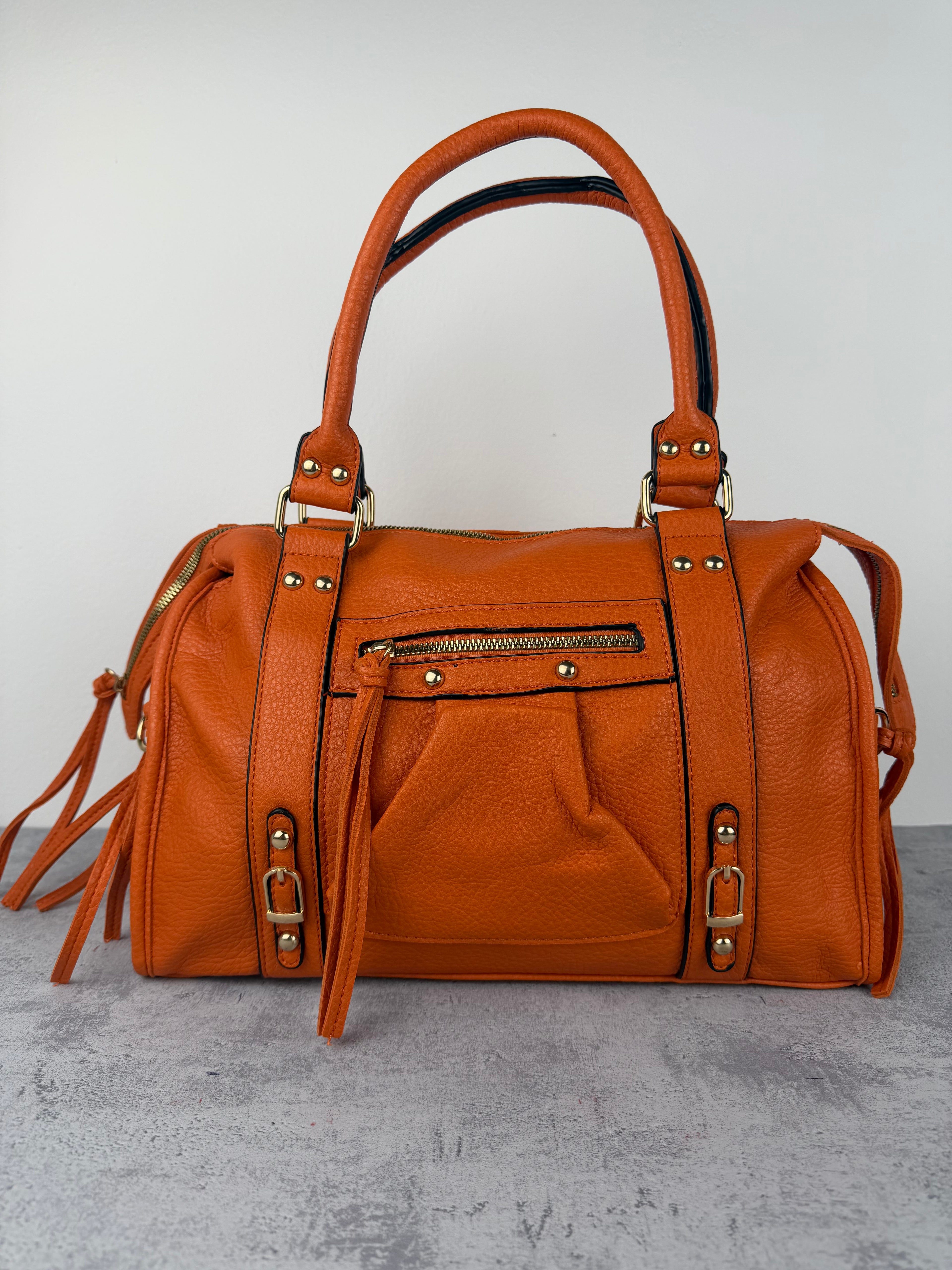 City bag XL Martellata Arancione