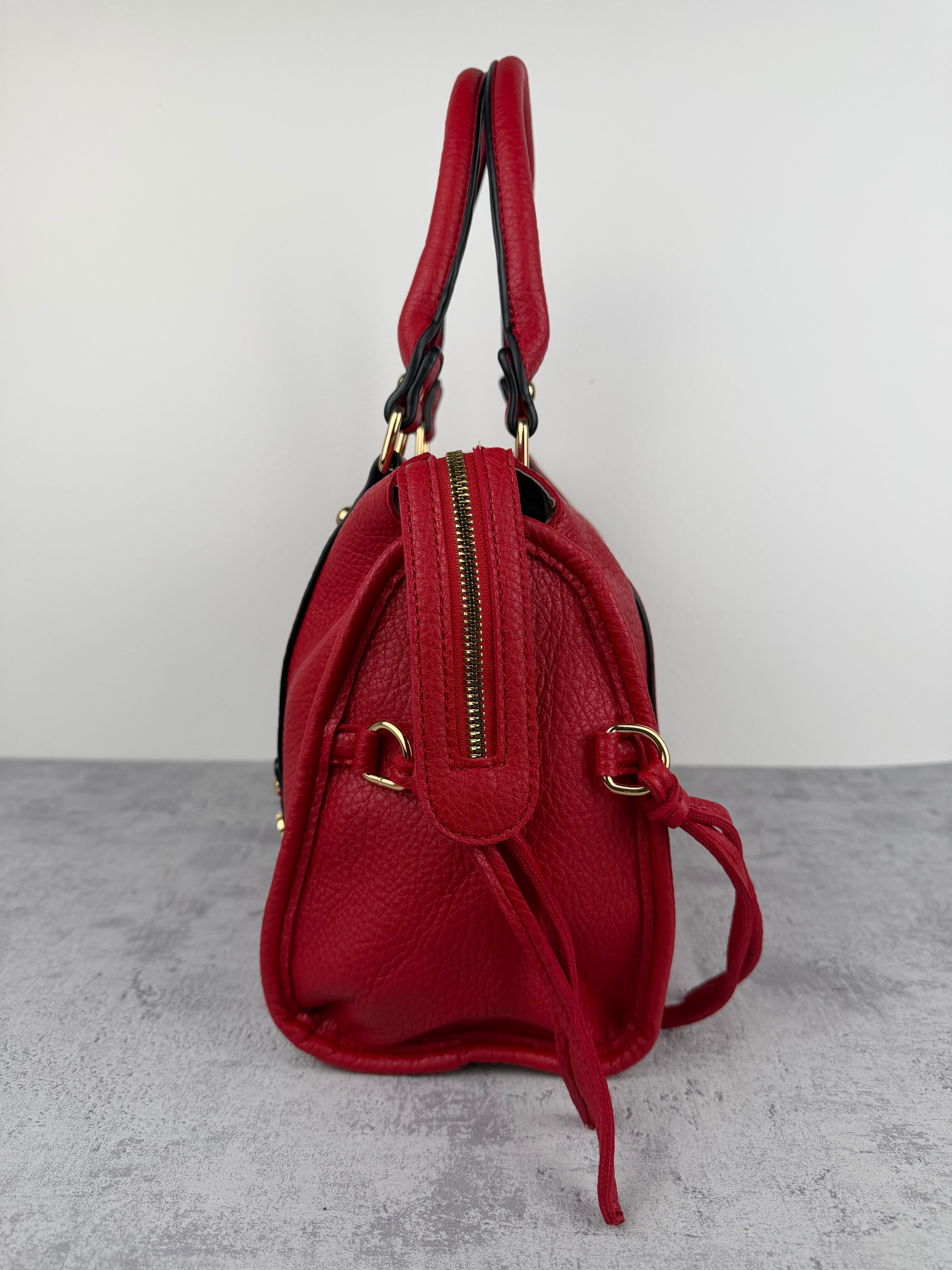 City bag XL Martellata Rossa