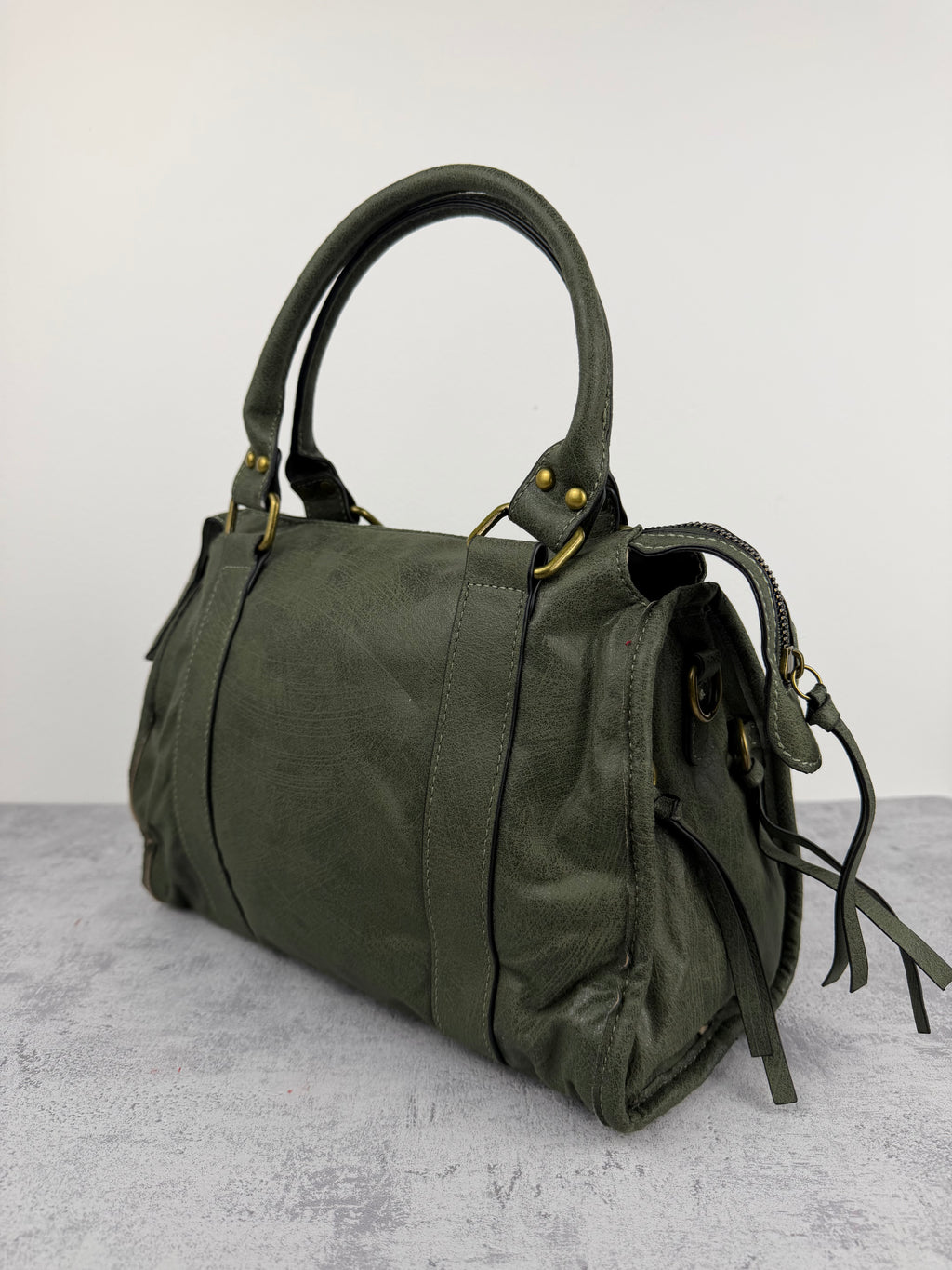 City bag L Vintage Verde