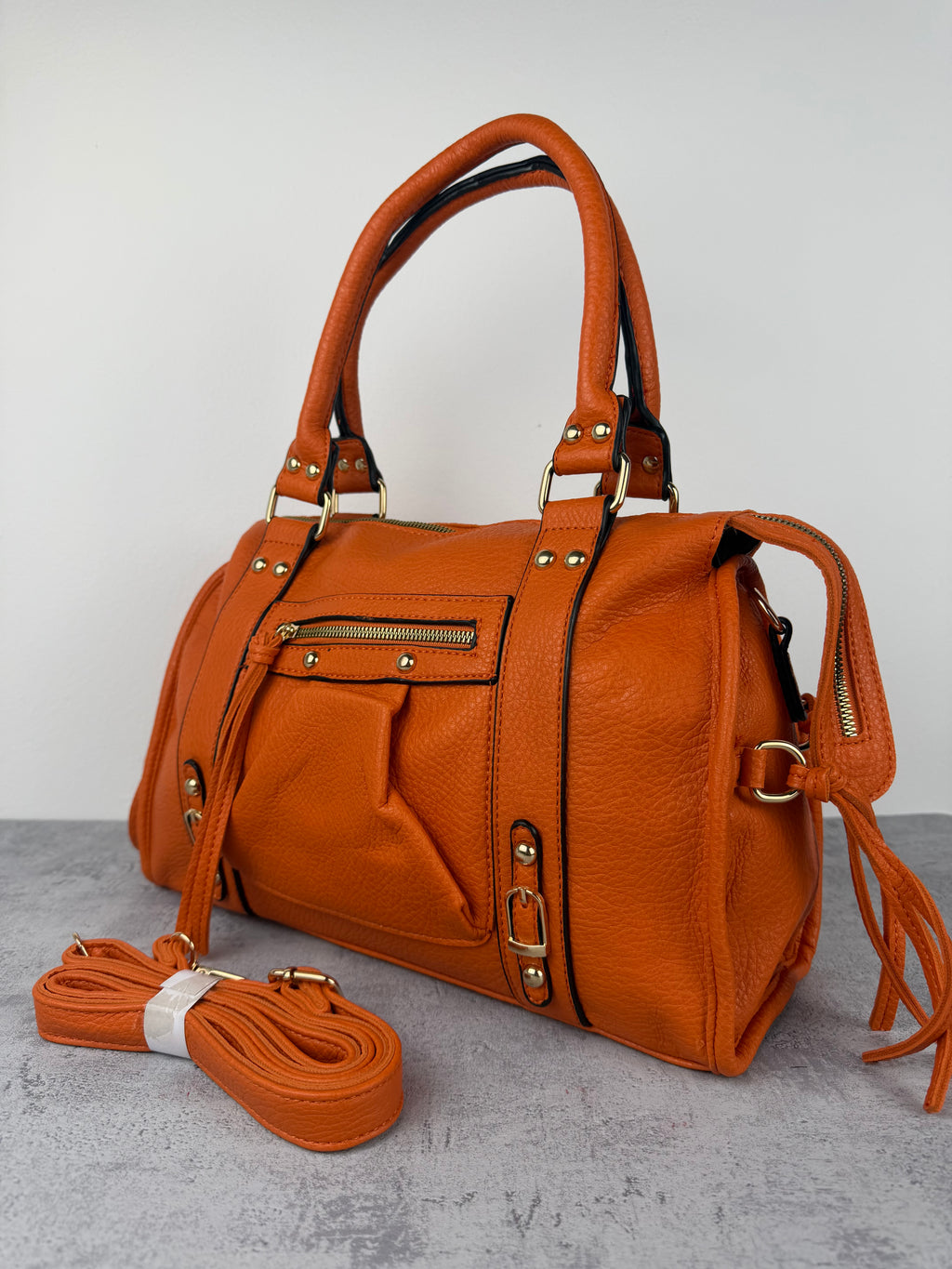 City bag XL Martellata Arancione