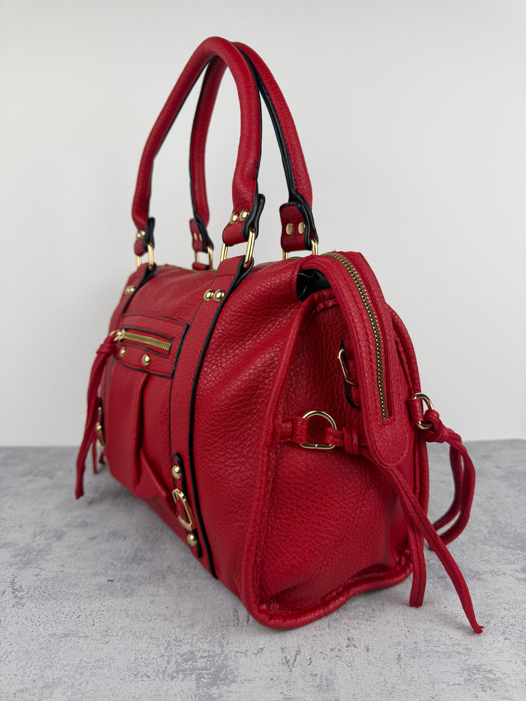 City bag XL Martellata Rossa