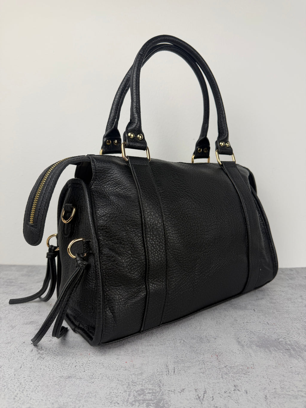 City bag XL Martellata Nera