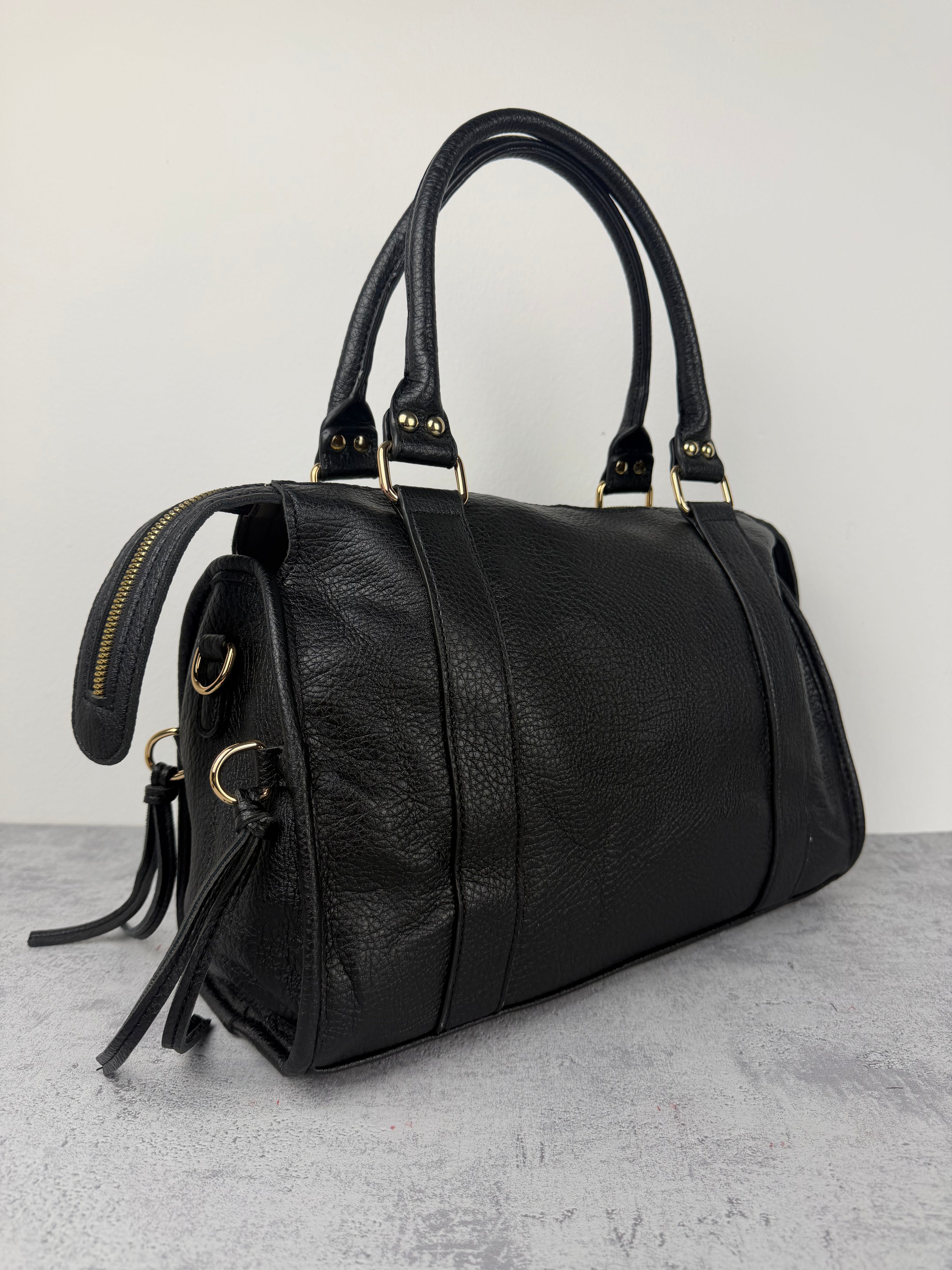 City bag XL Martellata Nera