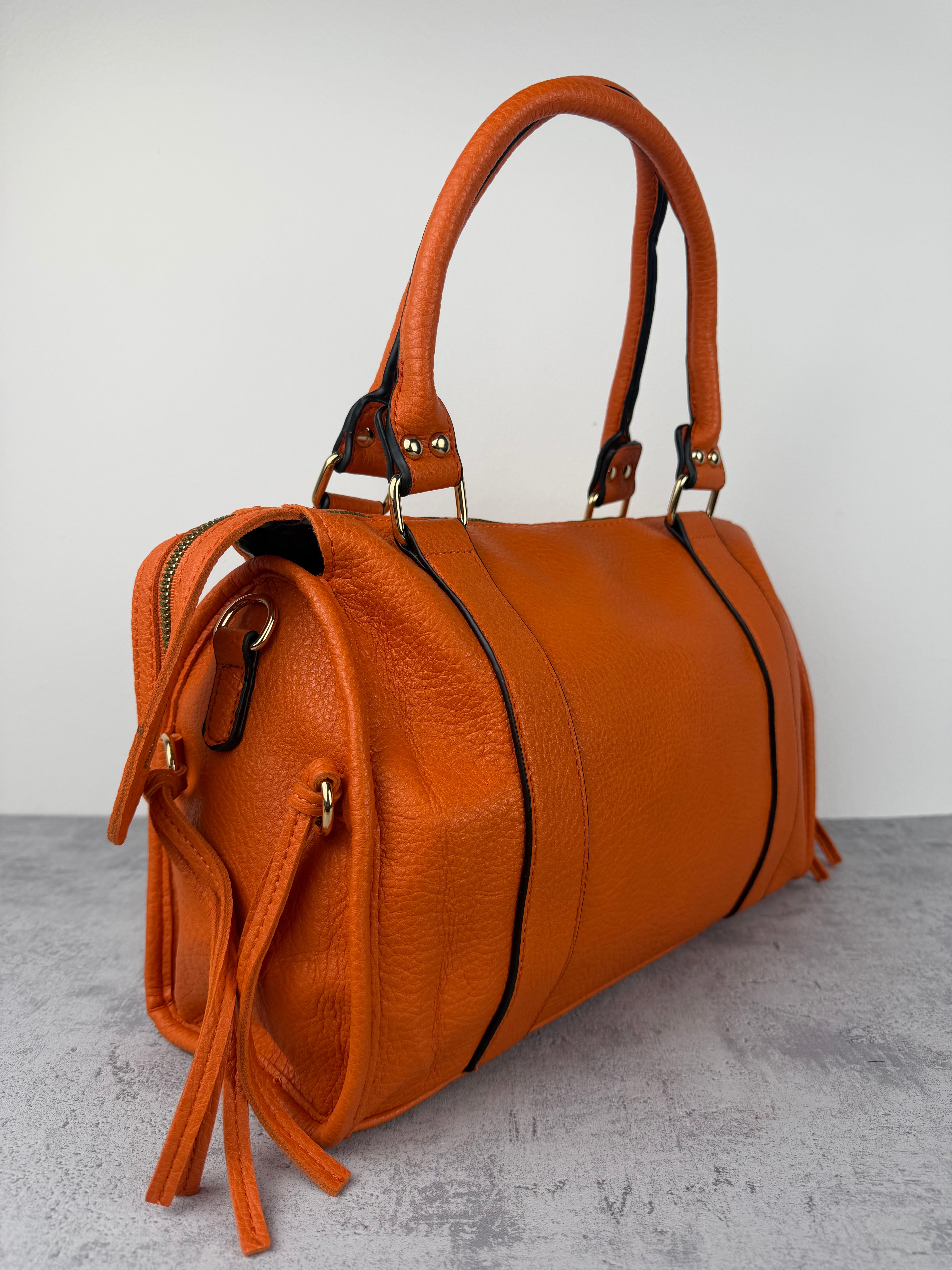 City bag XL Martellata Arancione