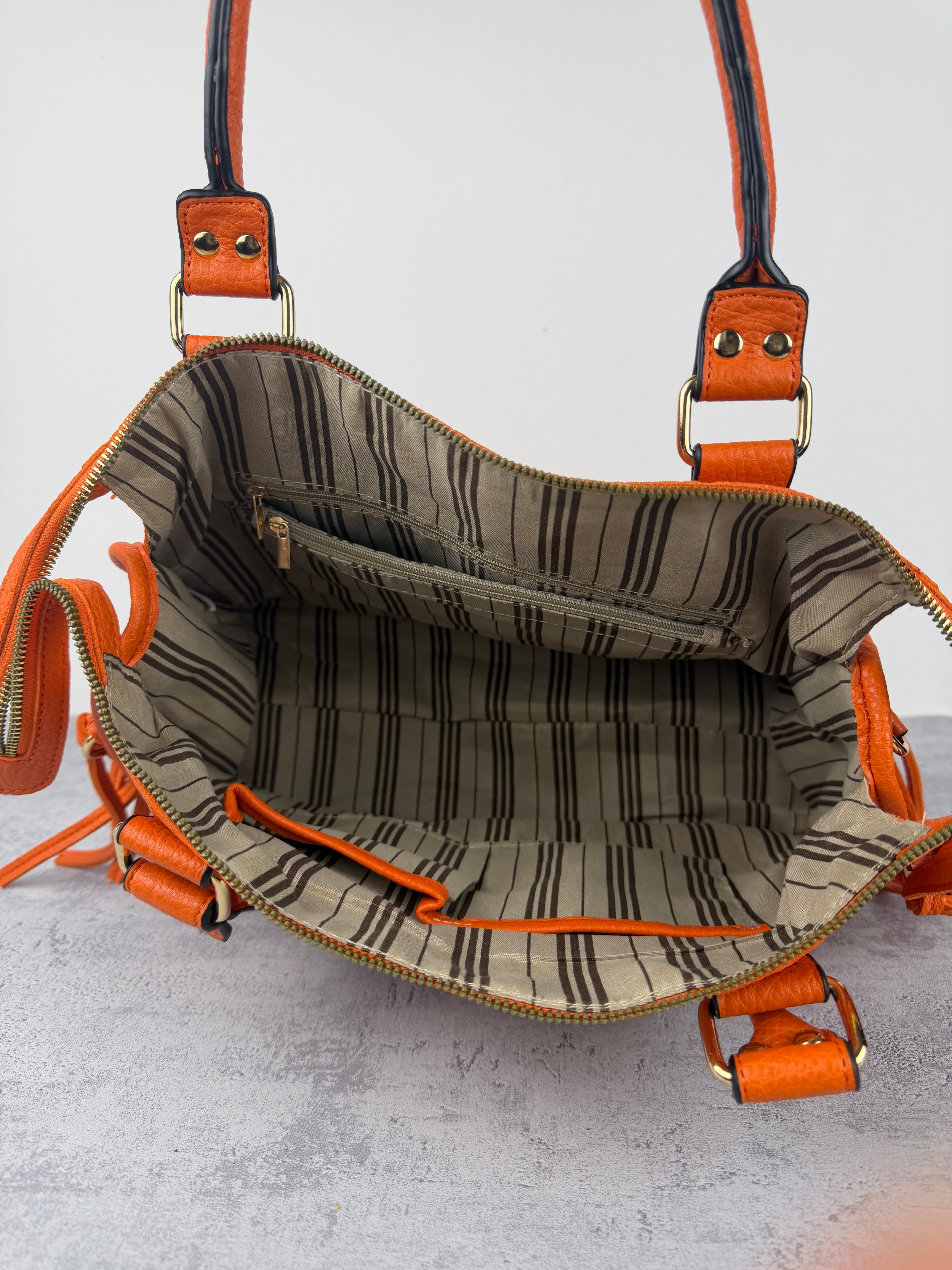 City bag XL Martellata Arancione