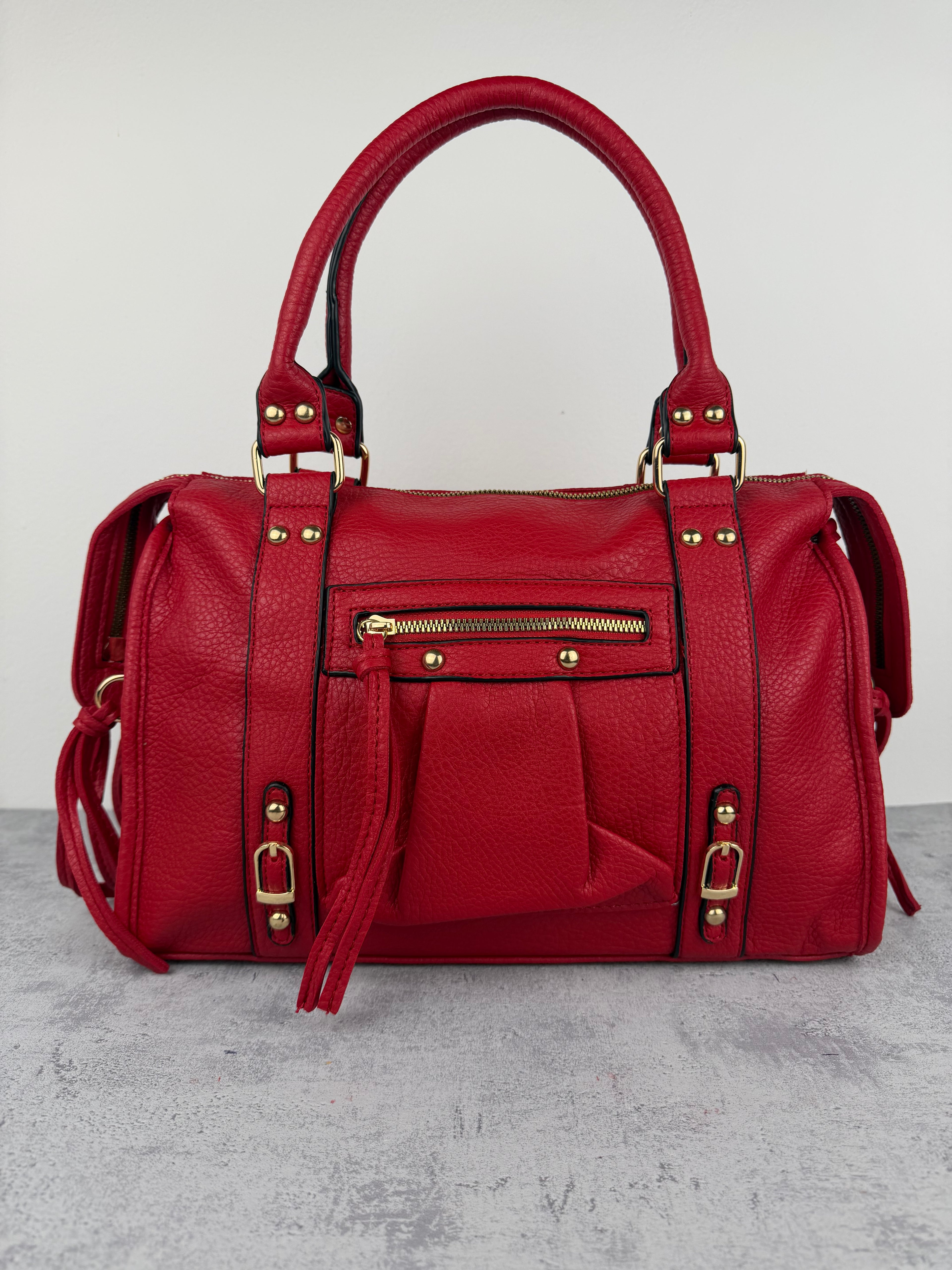City bag XL Martellata Rossa