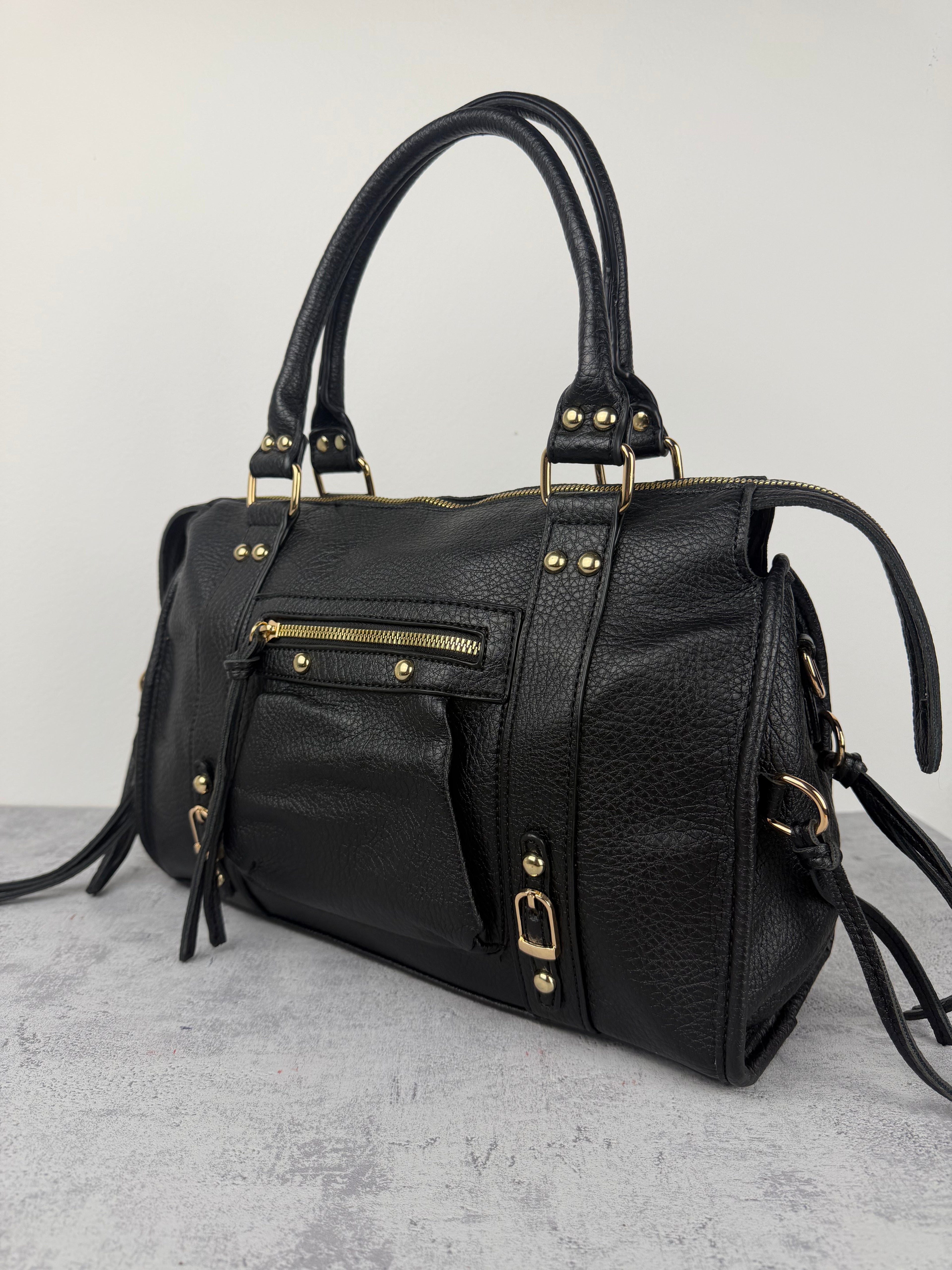 City bag XL Martellata Nera