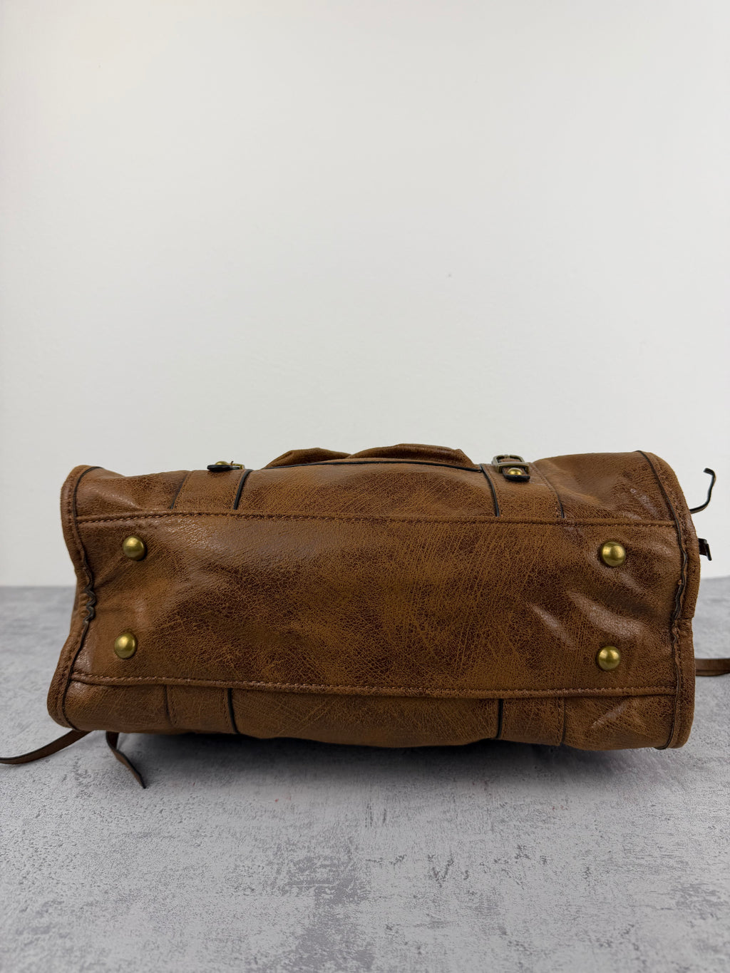 City bag L Vintage Marrone