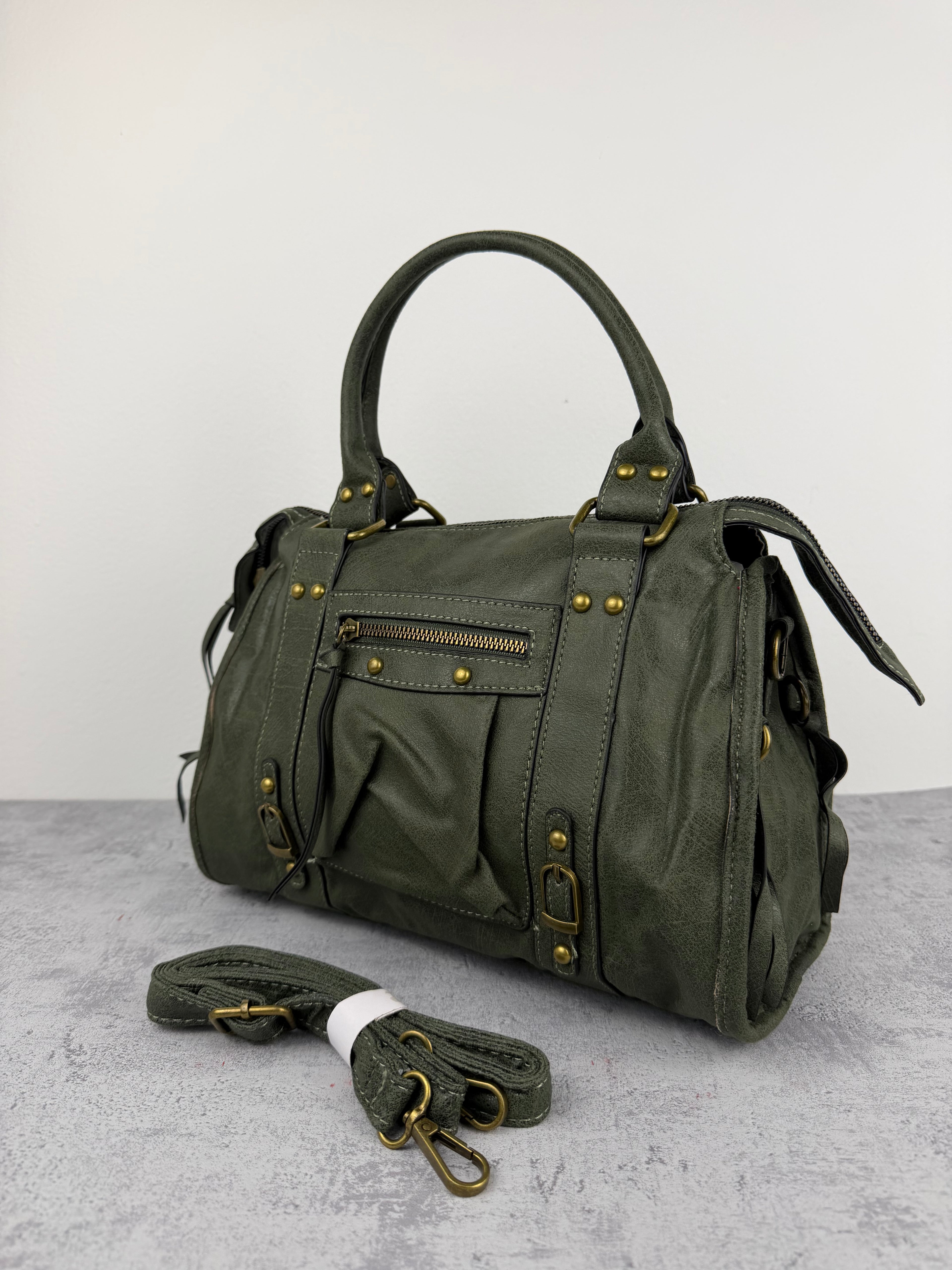 City bag L Vintage Verde