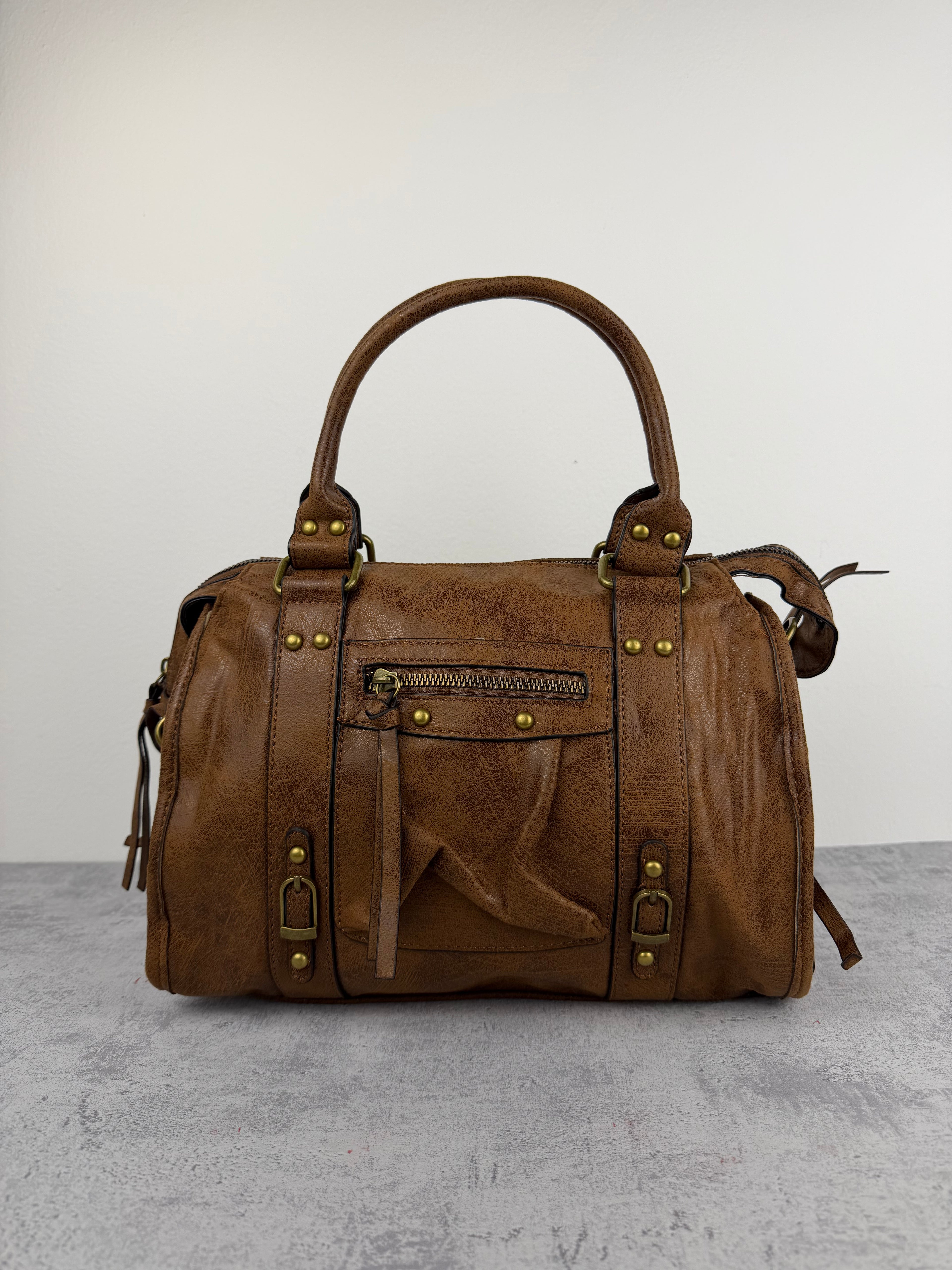 City bag L Vintage Marrone