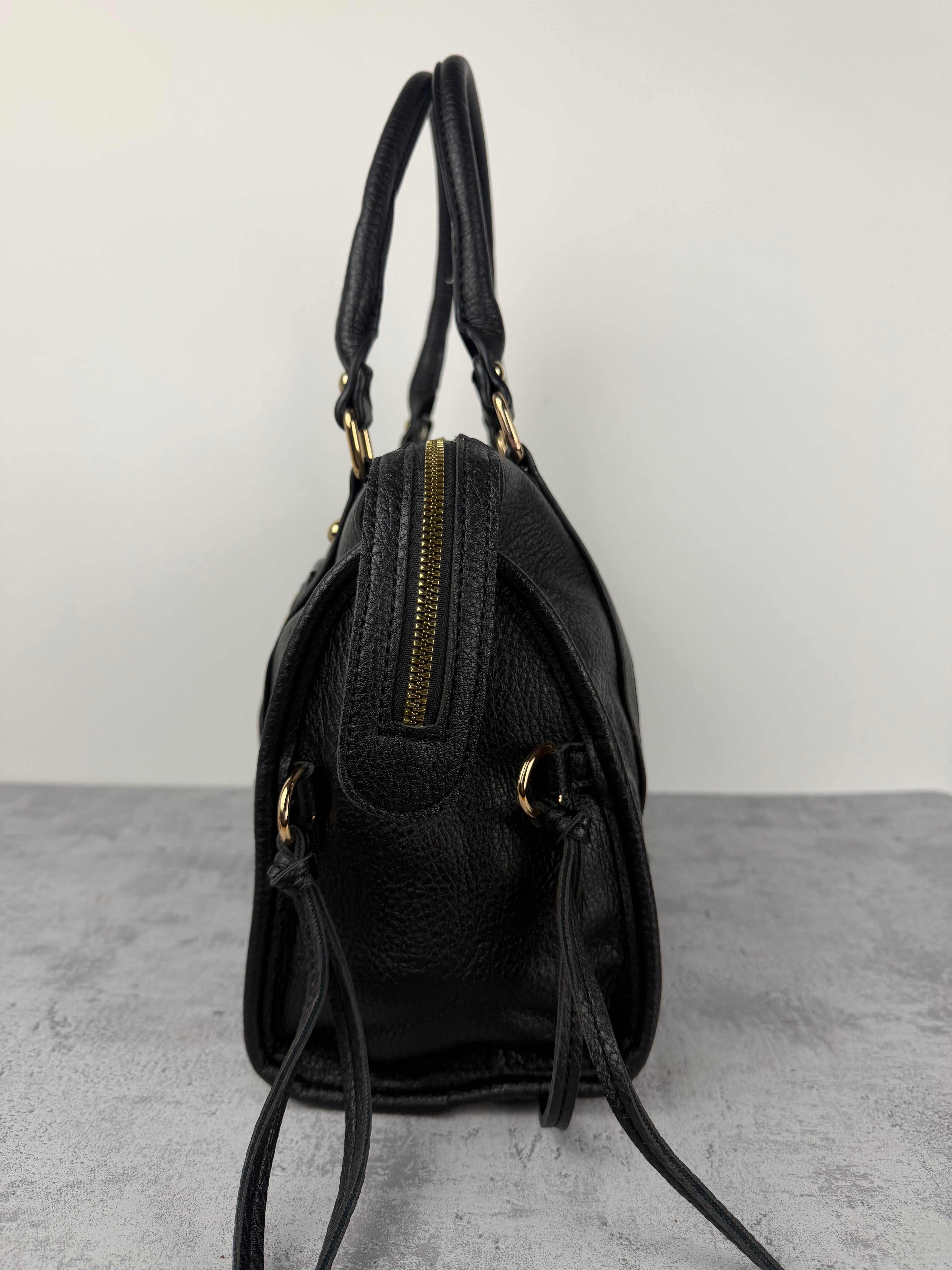 City bag XL Martellata Nera