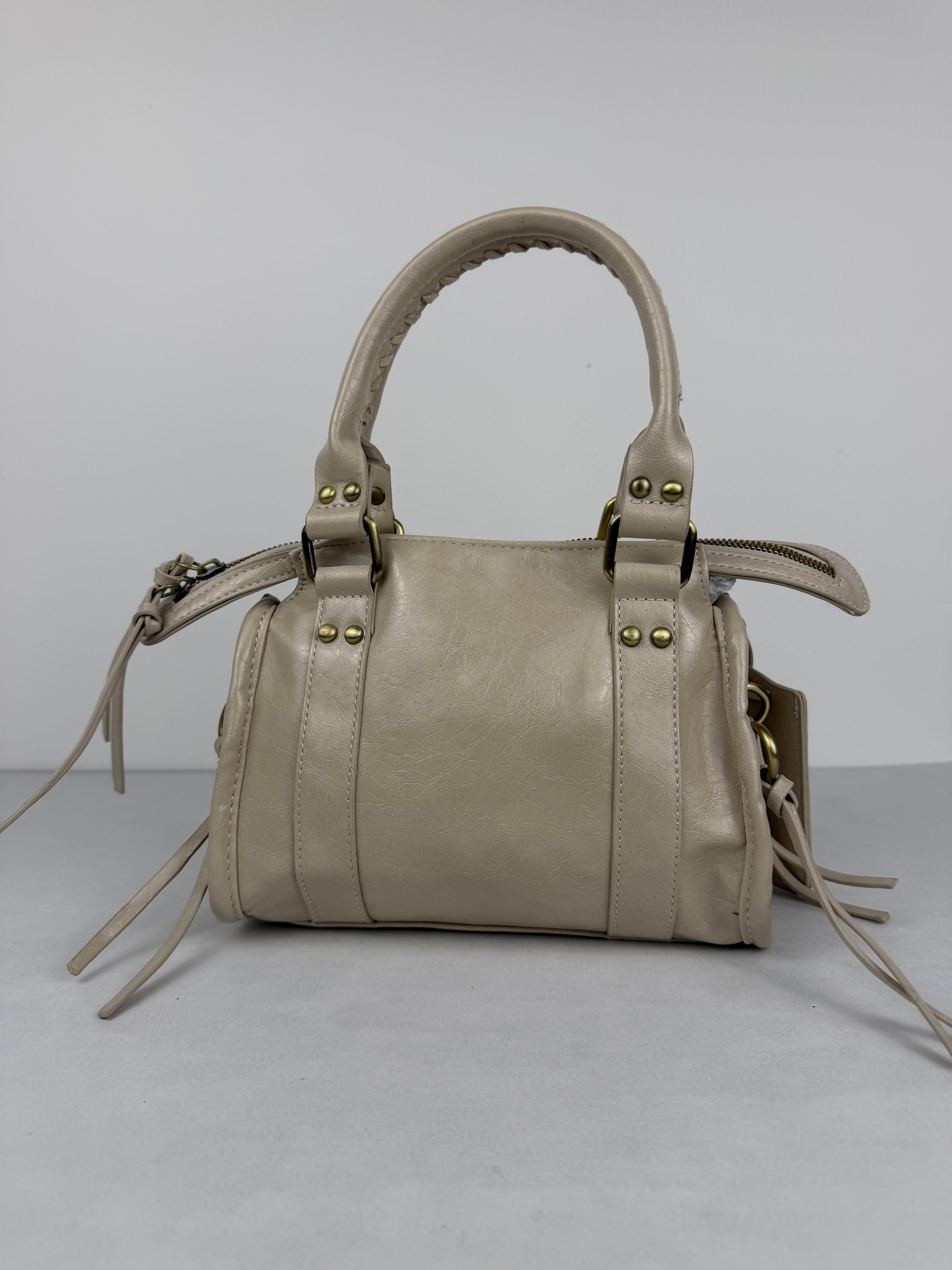 City bag Laccata Beige